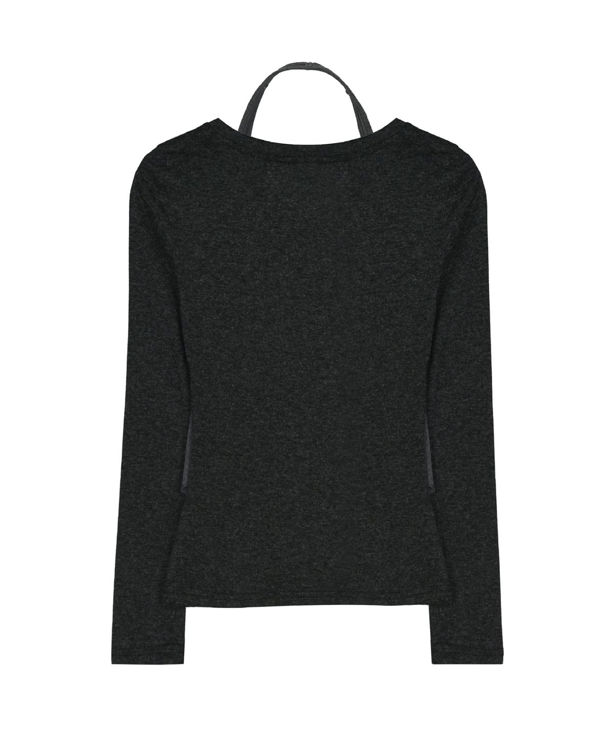 닉앤니콜(NICK&NICOLE) HALTER LAYERED TOP_CHARCOAL