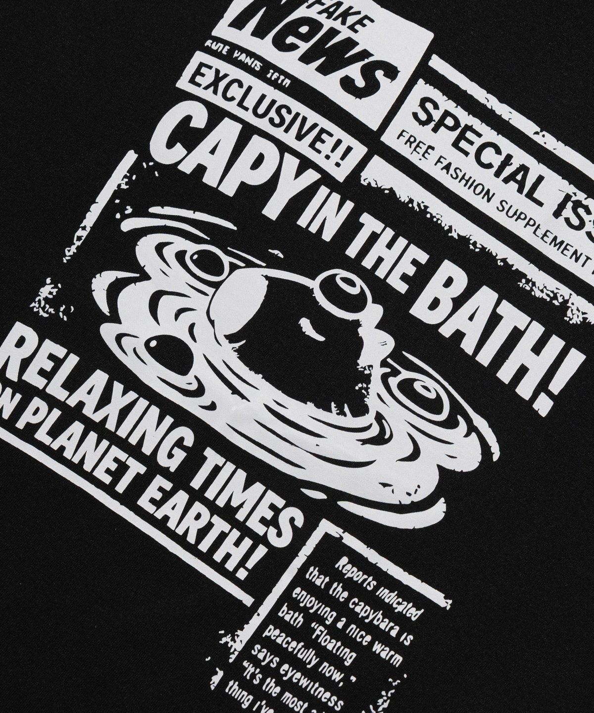 오언더알(OUNDERR) BATH TIME CAPY 반팔 티셔츠 (블랙)
