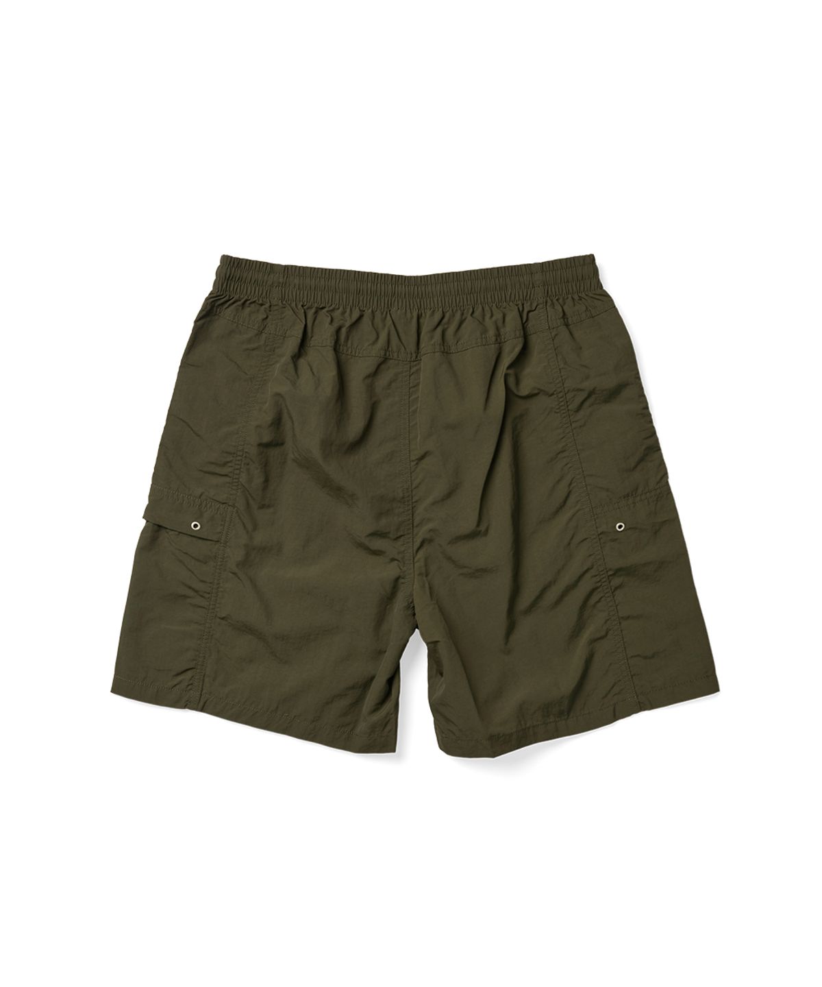 예스아이씨(YESEYESEE) Paneled Nylon Shorts Olive