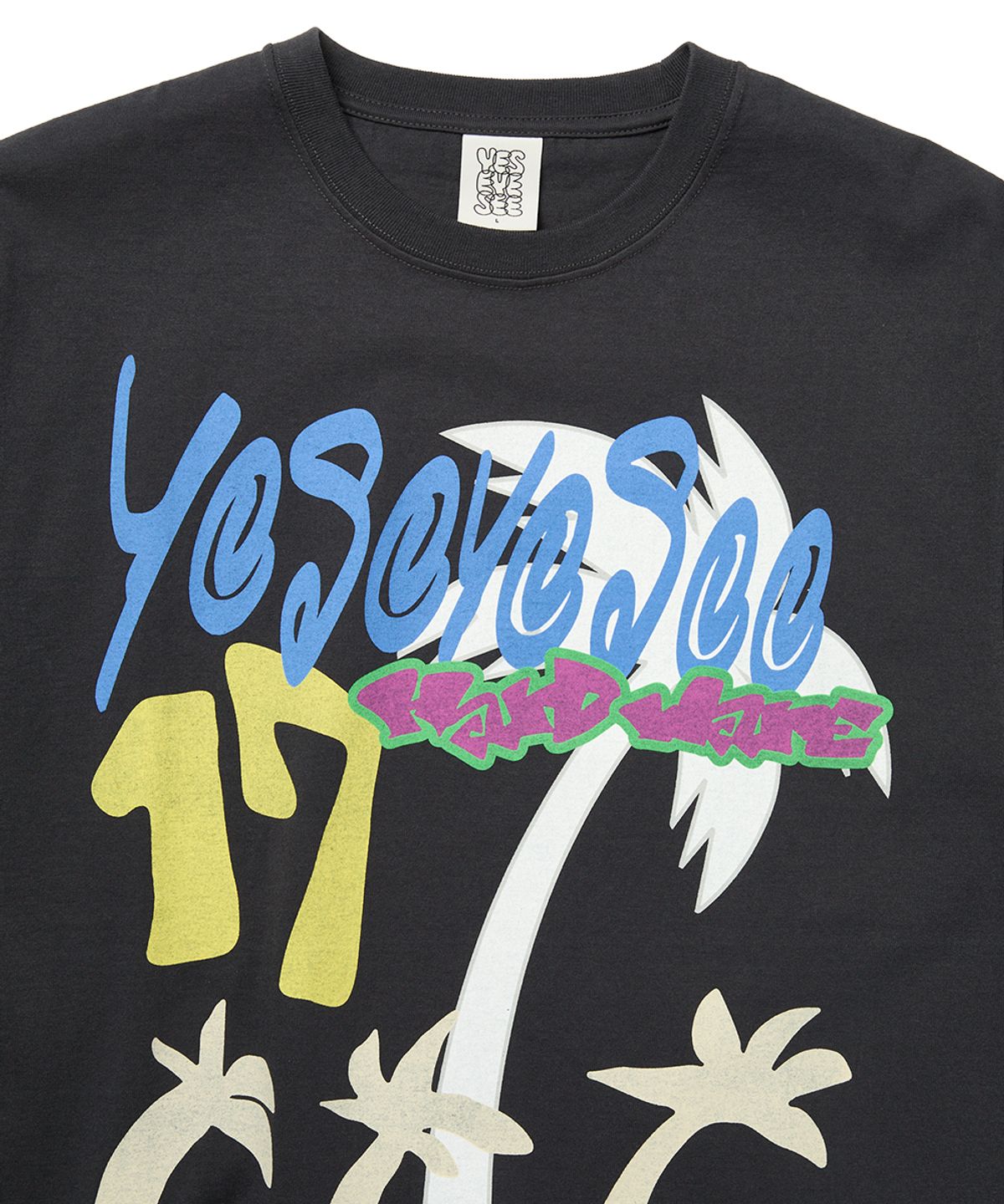 예스아이씨(YESEYESEE) Y.E.S Tropical Tee Charcoal