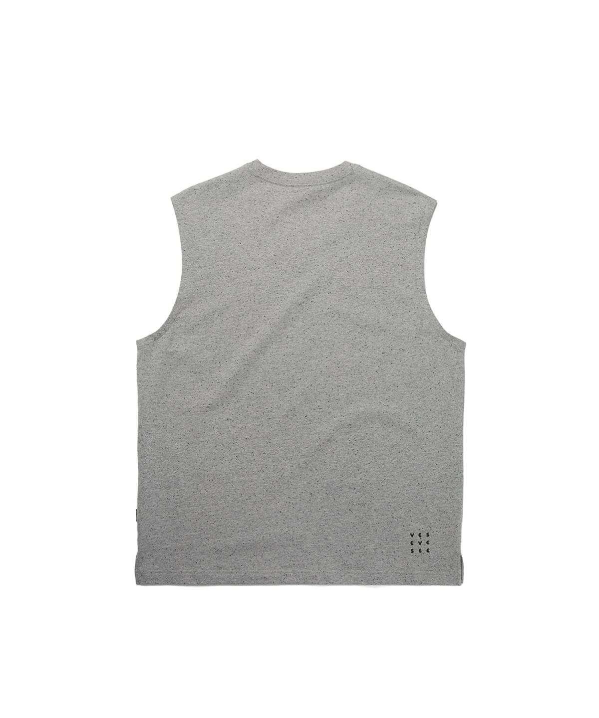 예스아이씨(YESEYESEE) Y.E.S Oval Logo Sleeveless Grey