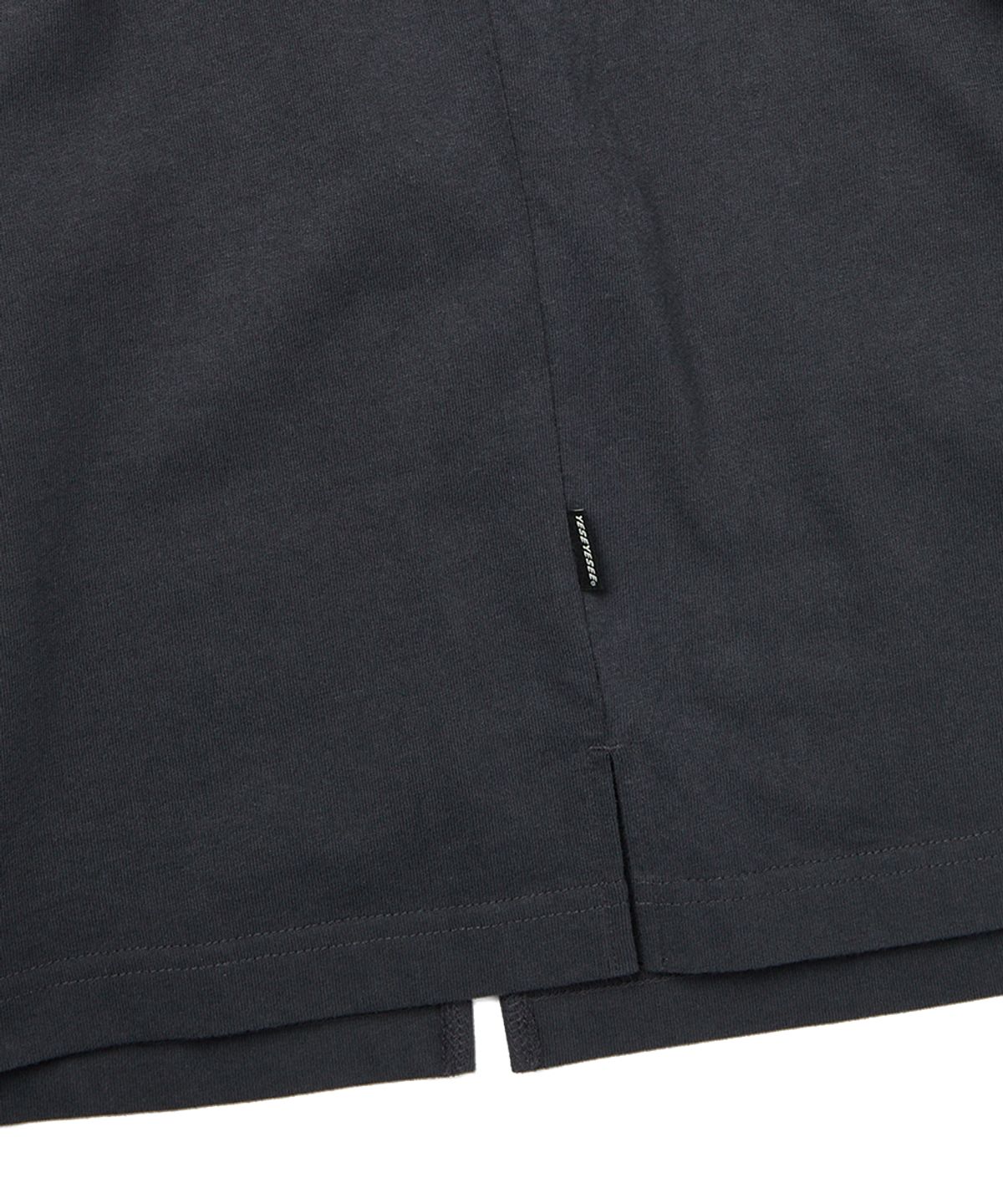 예스아이씨(YESEYESEE) Y.E.S Oval Logo Sleeveless Charcoal