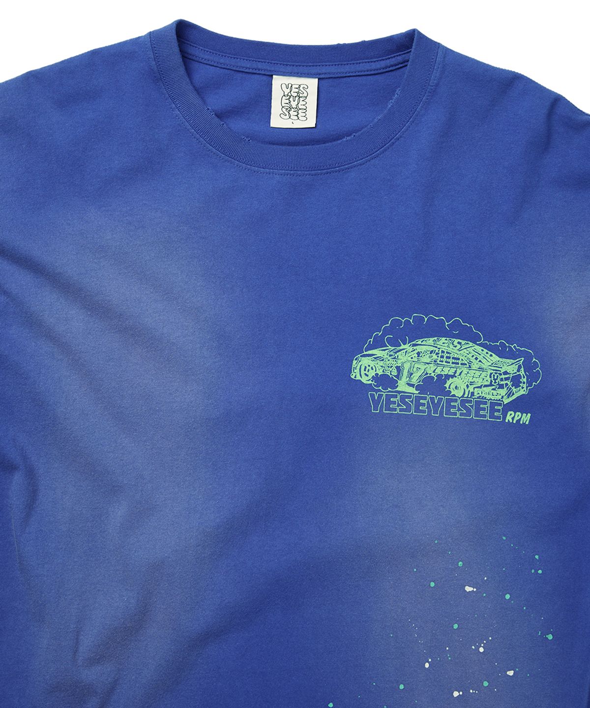 예스아이씨(YESEYESEE) Y.E.S Vintage Racing Tee Blue
