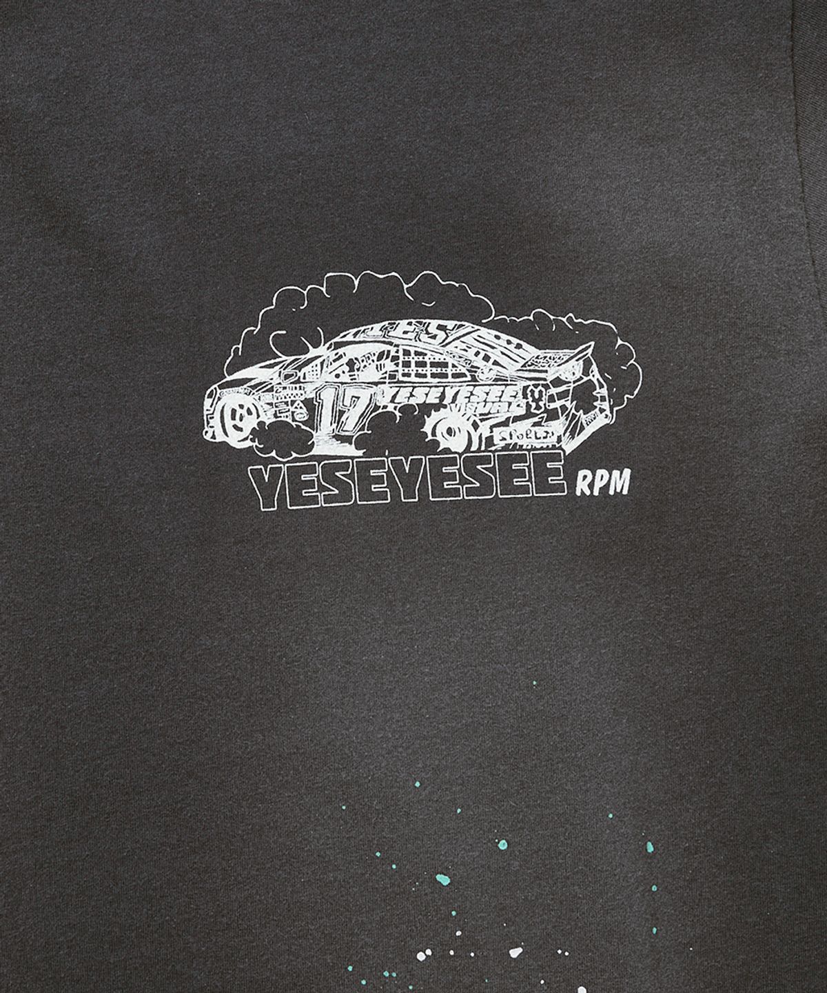 예스아이씨(YESEYESEE) Y.E.S Vintage Racing Tee Charcoal