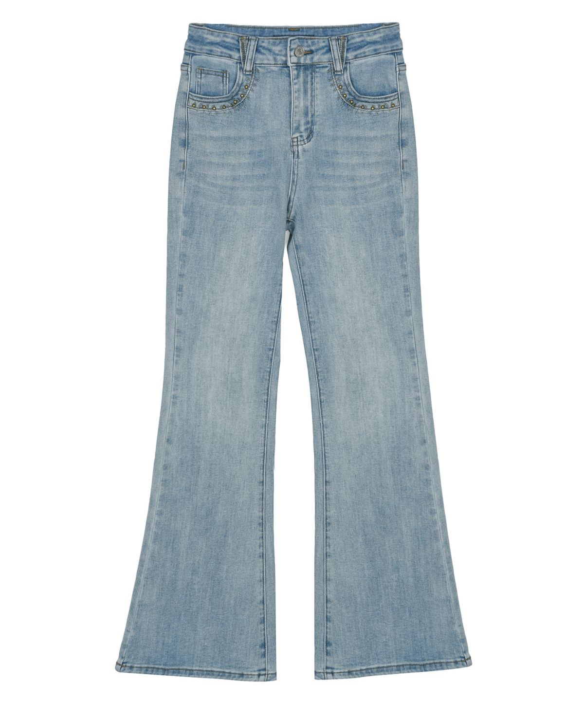닉앤니콜(NICK&NICOLE) STUD BOOTSCUT DENIM PANTS_BLUE
