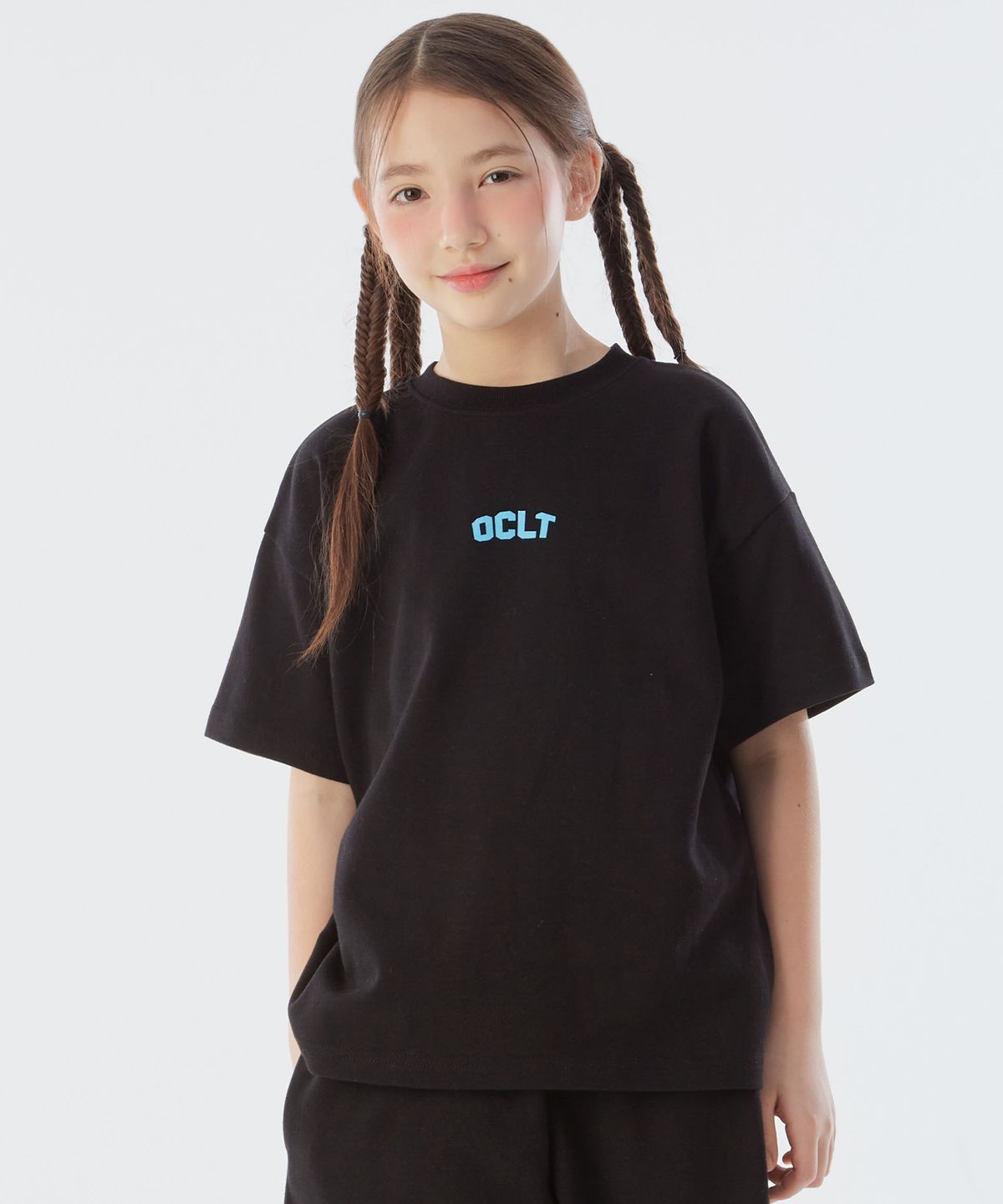 오실롯 주니어(OCELOT JUNIOR) [SET] OCLT 반팔티셔츠 셋업 (블랙/블랙)