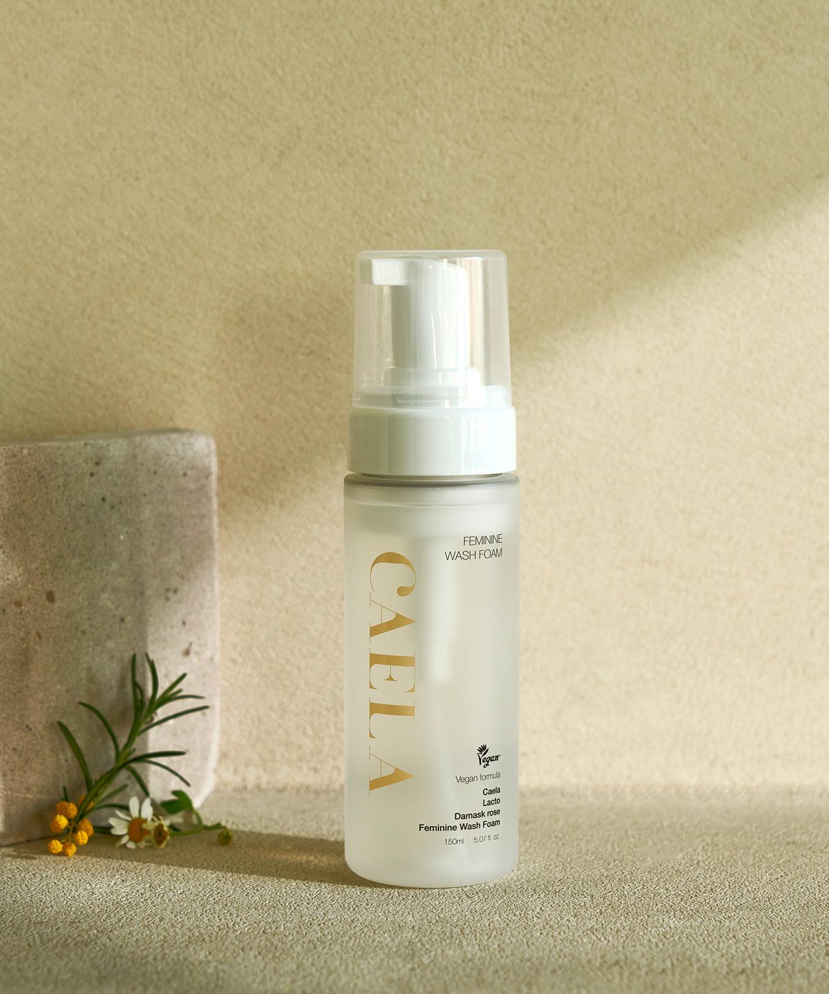 카엘라(CAELA) 락토 다마스크로즈 여성청결제 폼 150ml