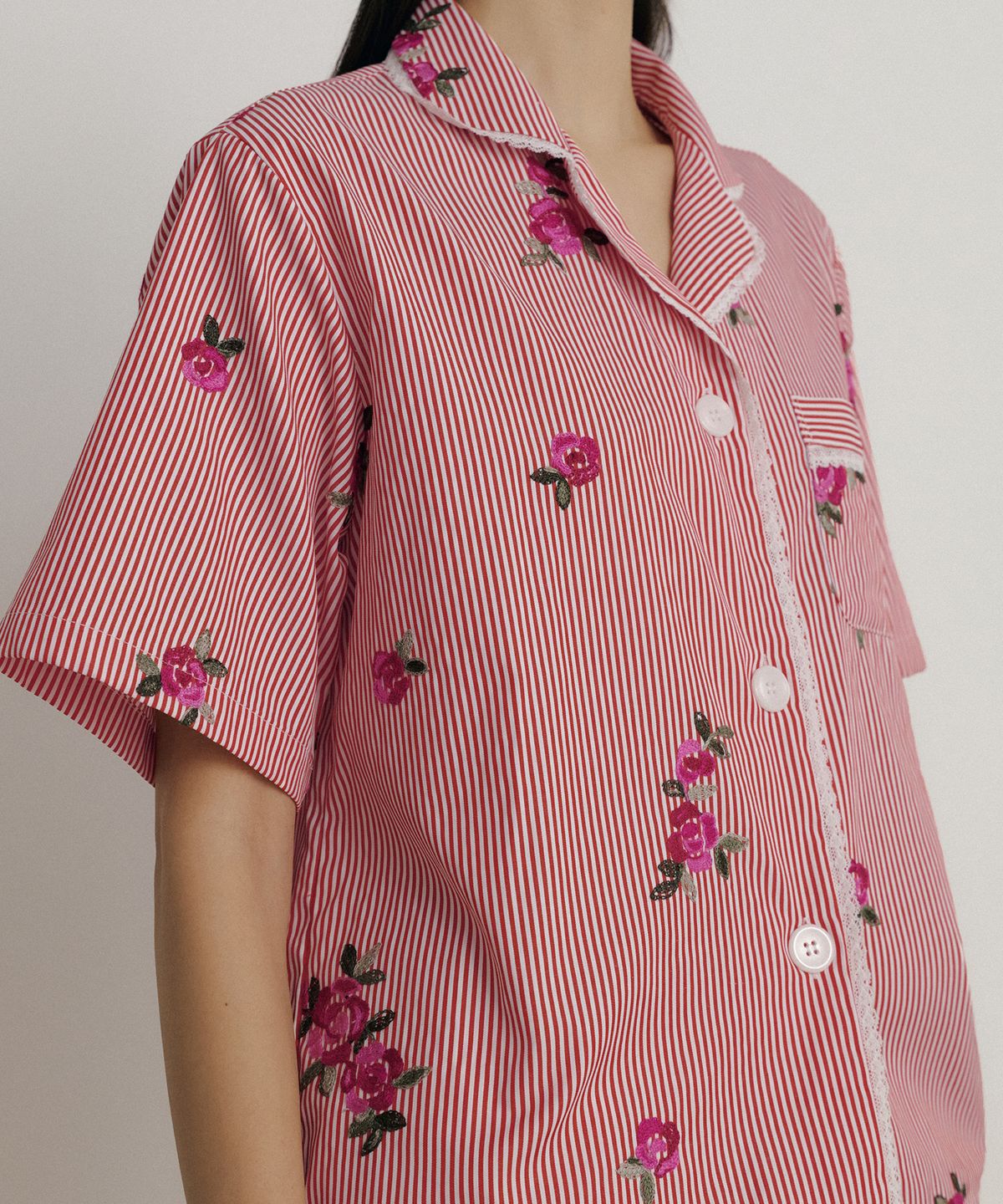 조스라운지(JO'S LOUNGE) (w) Ruby Short Pajama Set (with Scrunchie)