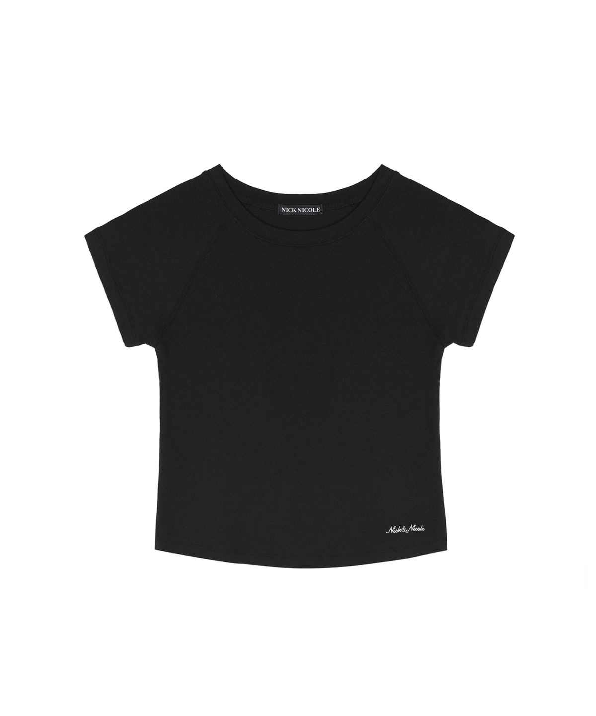 닉앤니콜(NICK&NICOLE) SOFT RAGLAN TOP_BLACK