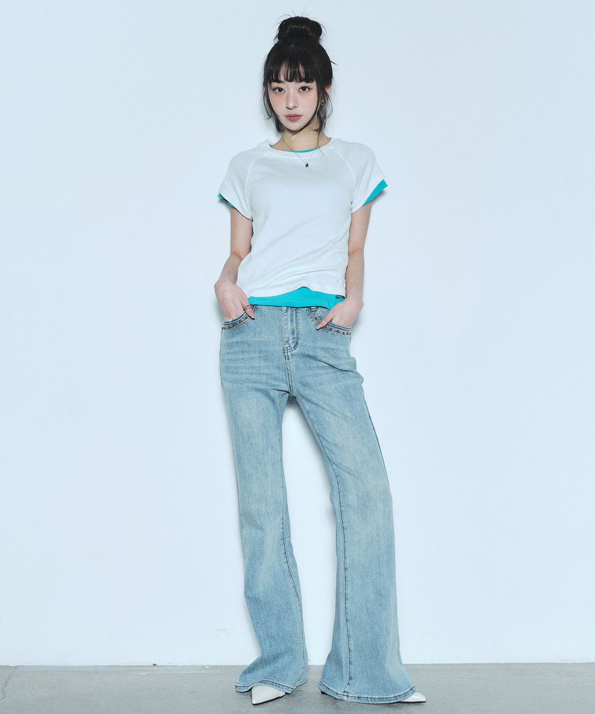 닉앤니콜(NICK&NICOLE) SOFT RAGLAN TOP_IVORY