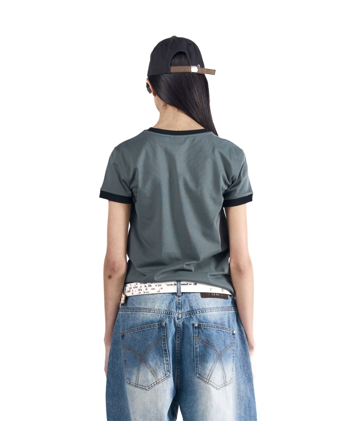 아캄(AAKAM) VTG Eagle Ringer Top (Gray)