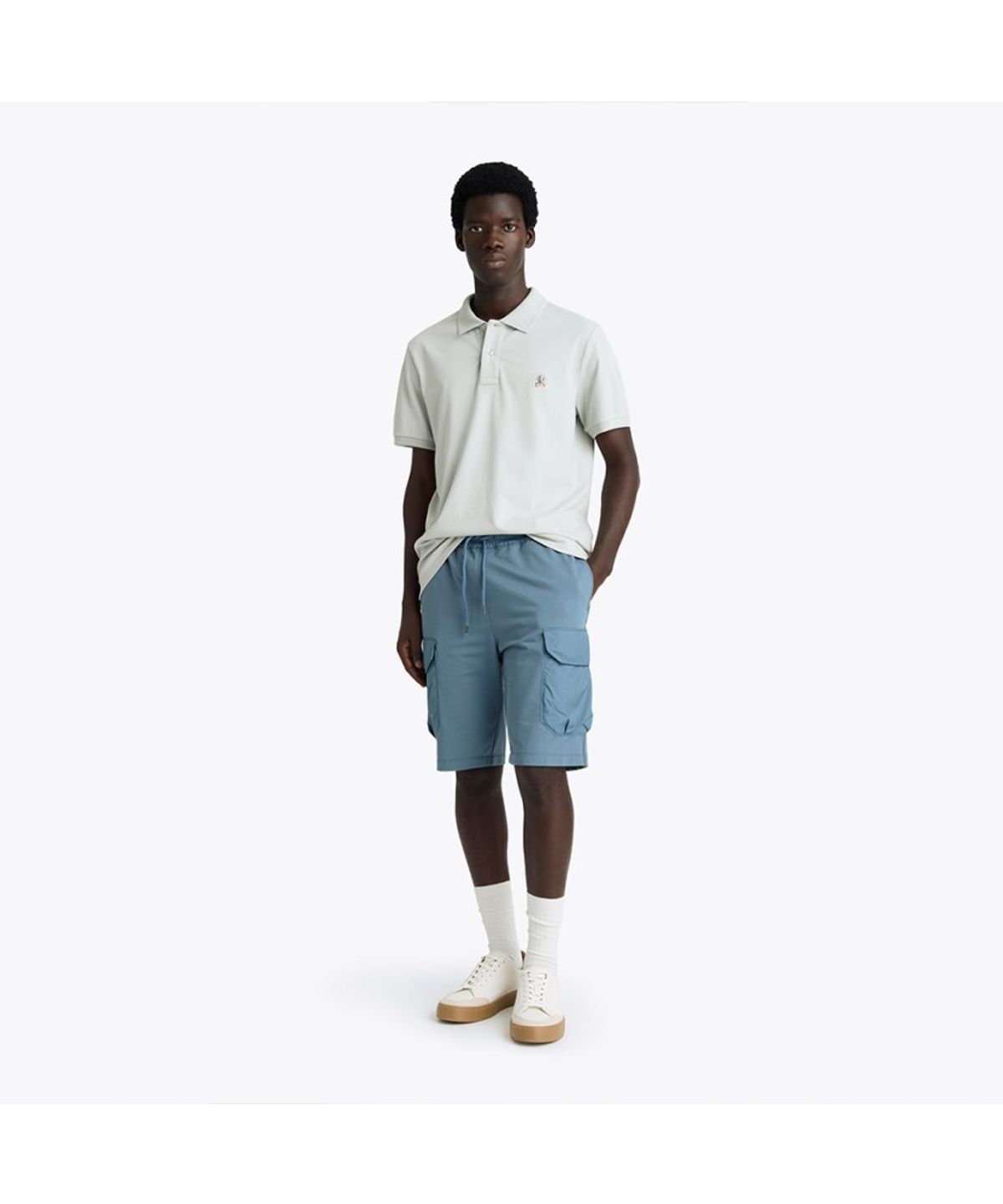 파라점퍼스(PARA JUMPERS) 남성 웰링턴 폴로 셔츠-Fresh Grey (26SMPMPOEK01PJ0271)