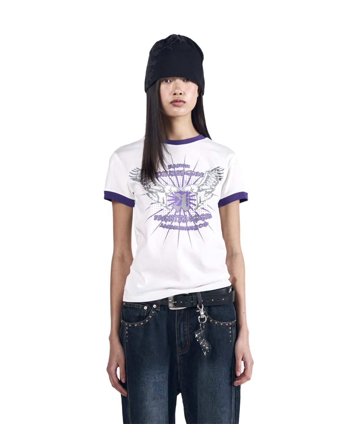 아캄(AAKAM) VTG Eagle Ringer Top (White)
