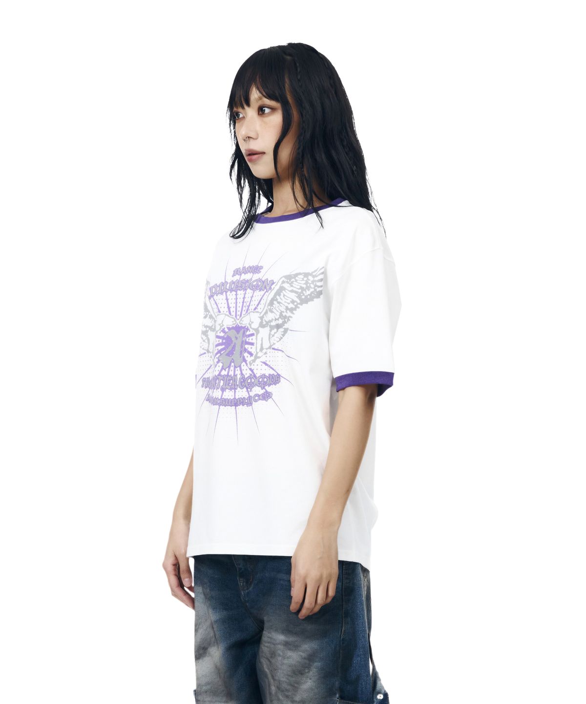 아캄(AAKAM) VTG Eagle Ringer Top (White)