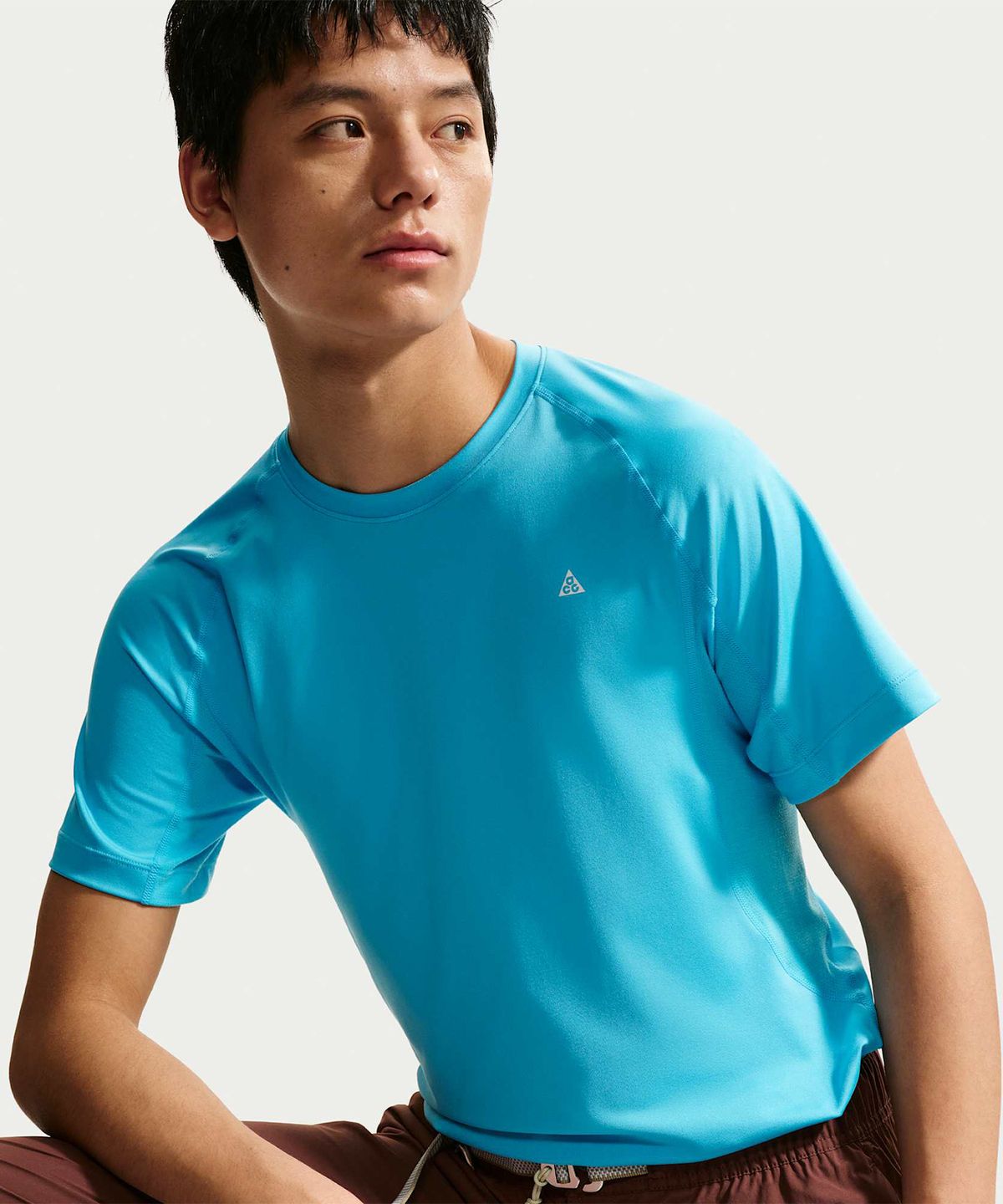 나이키(NIKE) ACG 와일드씨 드라이 핏 반소매 베이스 레이어 탑 M - 발틱 블루:오로라 블루:서밋 화이트 / IO1453-416
