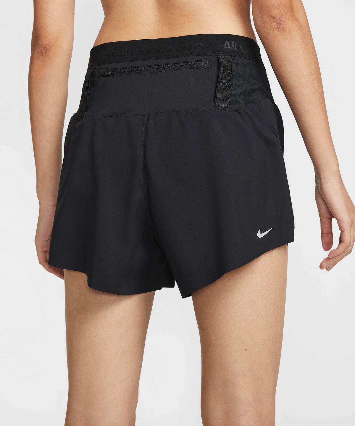 나이키(NIKE) ACG 드라이 핏 미드라이즈 브리프 라인드 트레일 러닝 쇼츠 W - 블랙:서밋 화이트 / IO9658-010