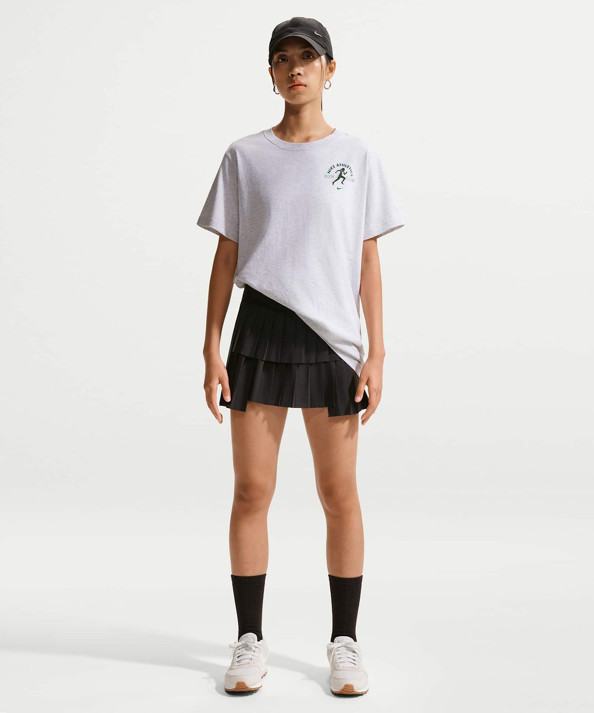 나이키(NIKE) 스포츠웨어 클래식 오버사이즈 티셔츠 W - 버치 헤더 / IV6194-051