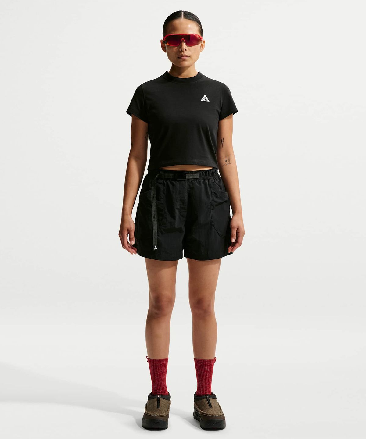 나이키(NIKE) ACG 드라이 핏 반소매 탑 W - 블랙:서밋 화이트 / II7284-010