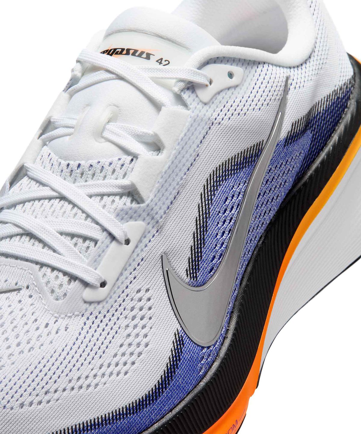 나이키(NIKE) 페가수스 42 M - 화이트:래피스:토탈 오렌지:메탈릭 실버 / IB1873-102