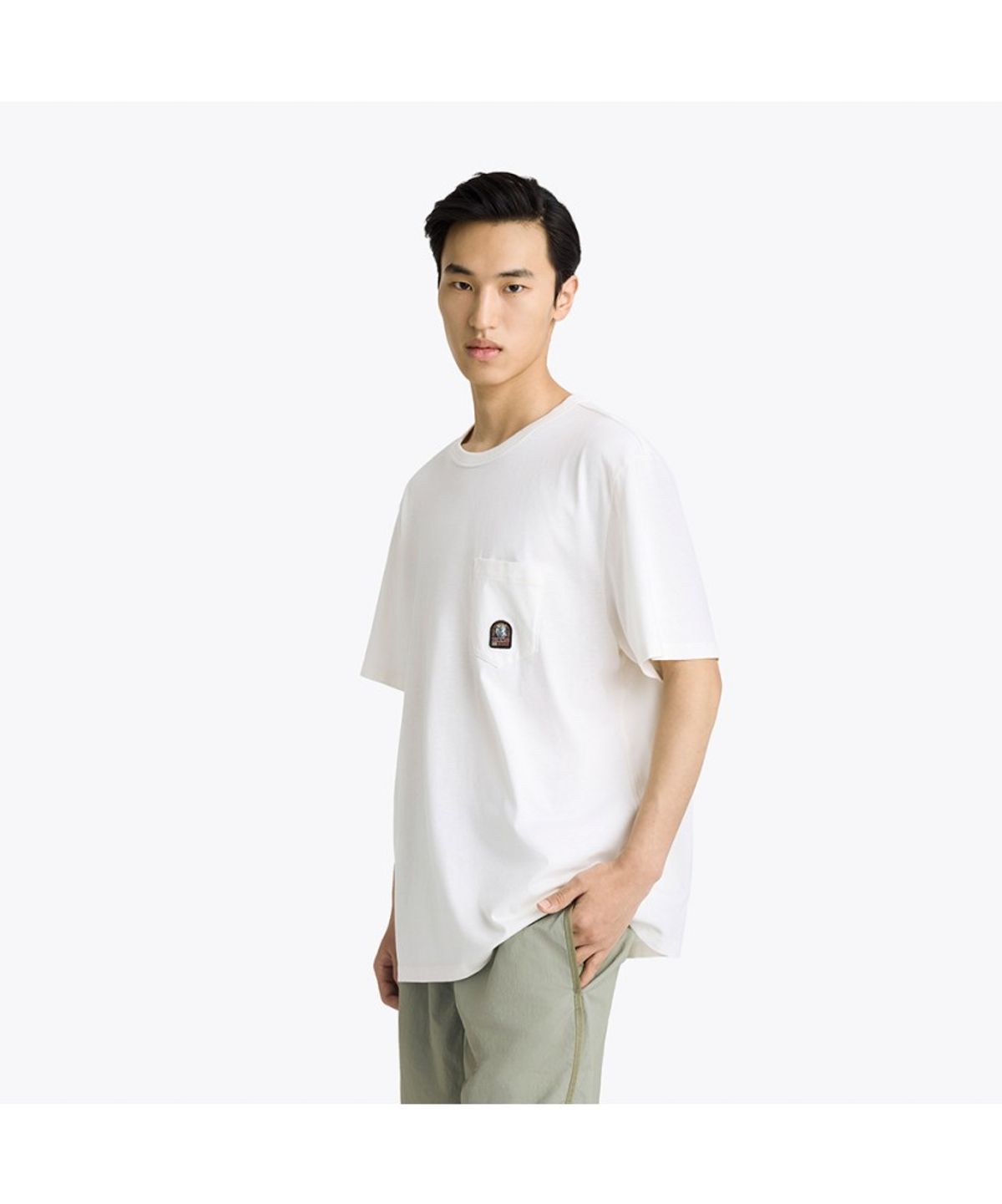 파라점퍼스(PARA JUMPERS) 남성 닐 티셔츠-Star White (26SMPMTSRJ01PJ0290)