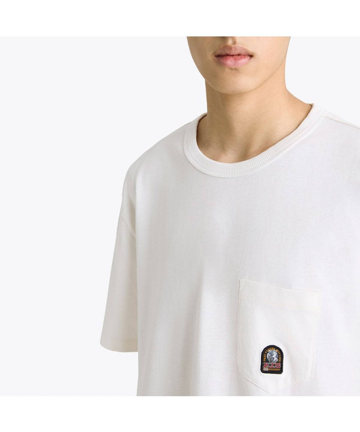 파라점퍼스(PARA JUMPERS) 남성 닐 티셔츠-Star White (26SMPMTSRJ01PJ0290)