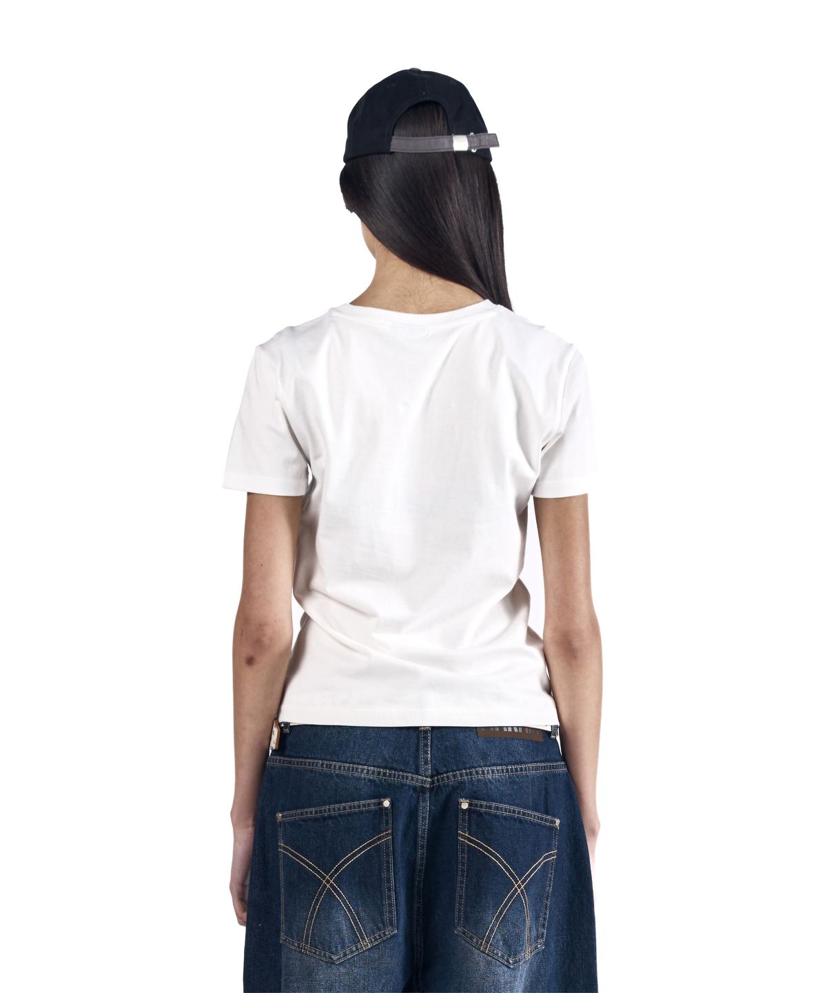 아캄(AAKAM) A Kam Painted Half Top (White)