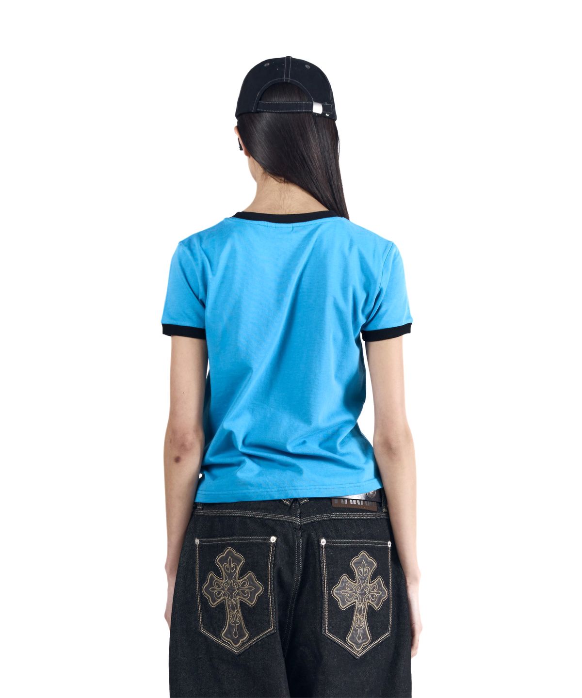 아캄(AAKAM) Bad Horse Ringer Top (Blue)