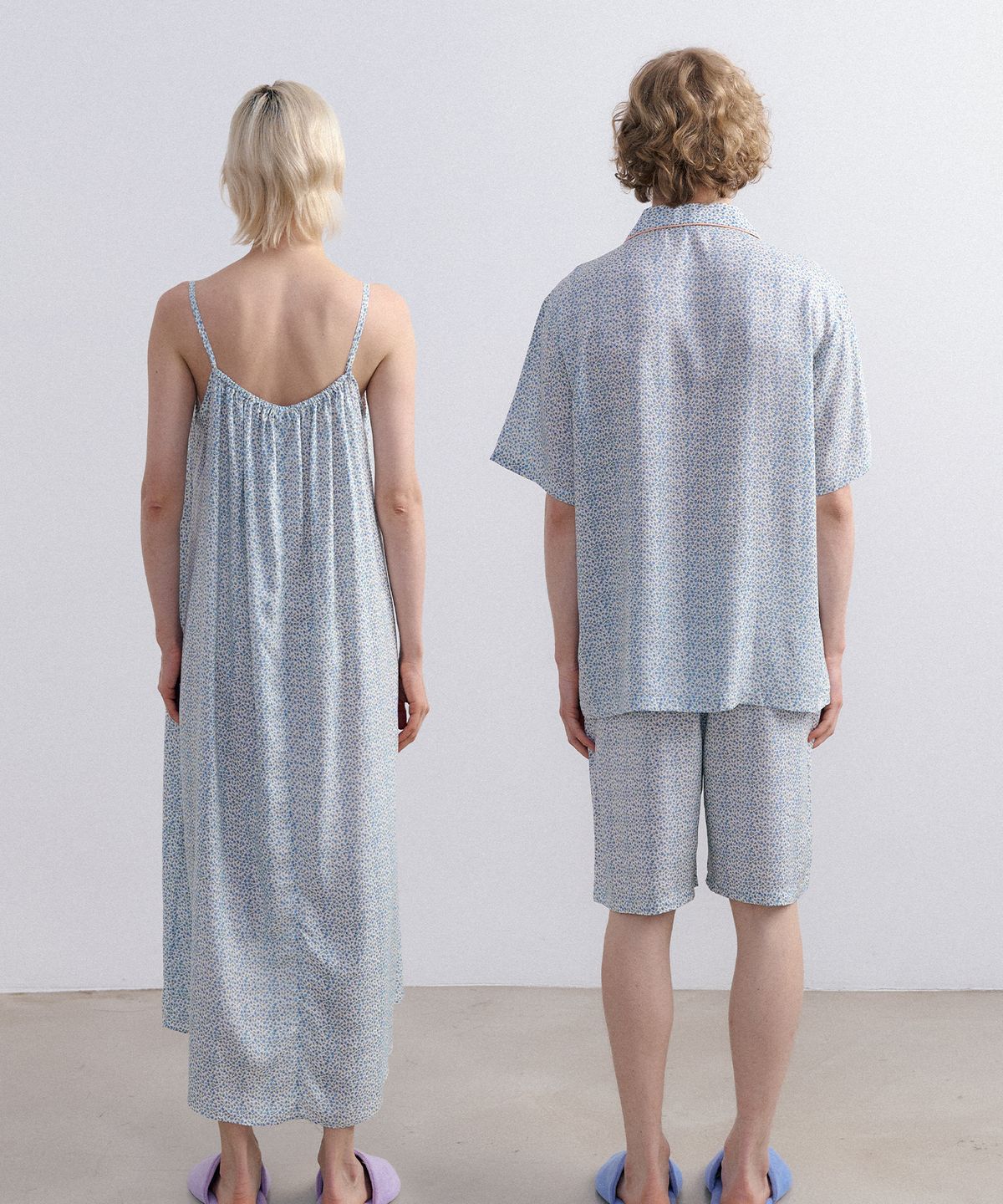 조스라운지(JO'S LOUNGE) [모달100] (couple) Ella Short Pajama Set + Camisole One-piece