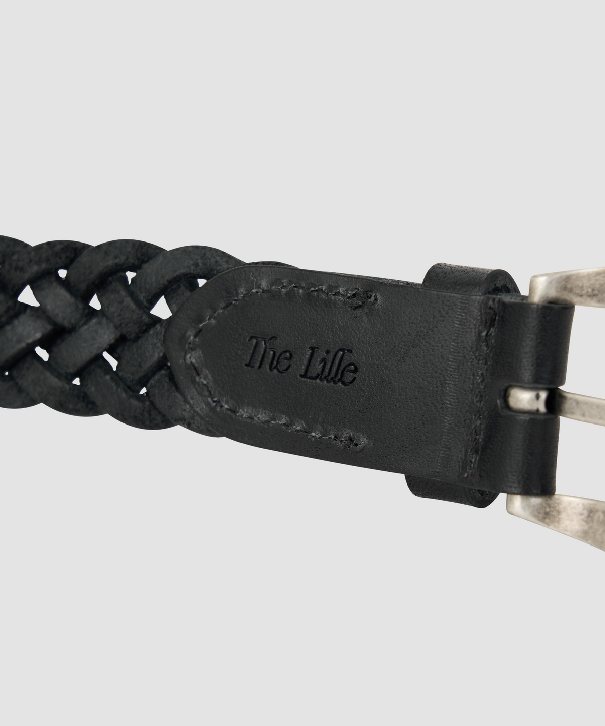더 릴(THE LILLE) Western Twist Leather Belt_Black