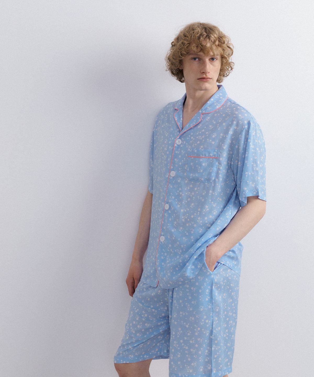 조스라운지(JO'S LOUNGE) [모달100] (couple) Cloud Short Pajama Set + Camisole One-piece