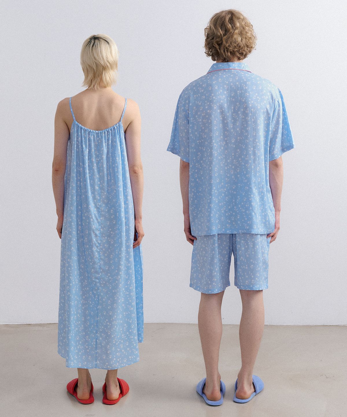 조스라운지(JO'S LOUNGE) [모달100] (couple) Cloud Short Pajama Set + Camisole One-piece