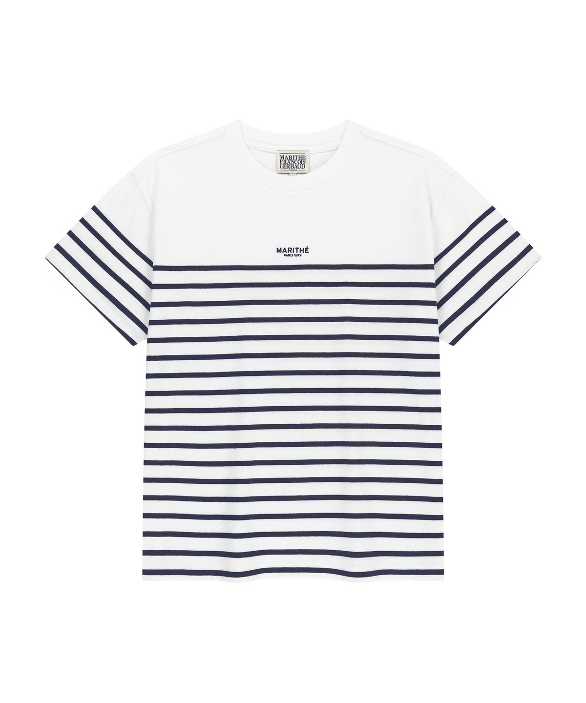 마리떼 프랑소와 저버(MARITHÉ + FRANҪOIS GIRBAUD) BLOCK STRIPE TEE navy