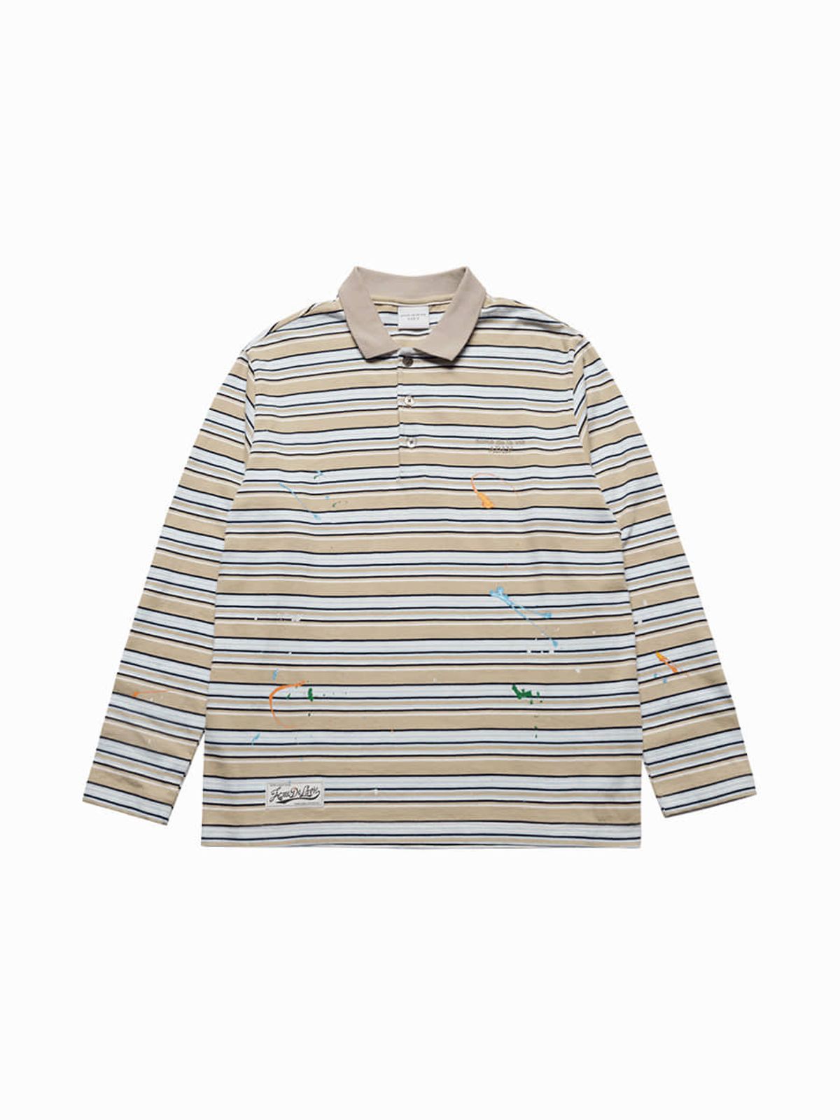 아크메드라비(ACME DE LA VIE) STRIPE PAINT LONG SLEEVE T-SHIRT