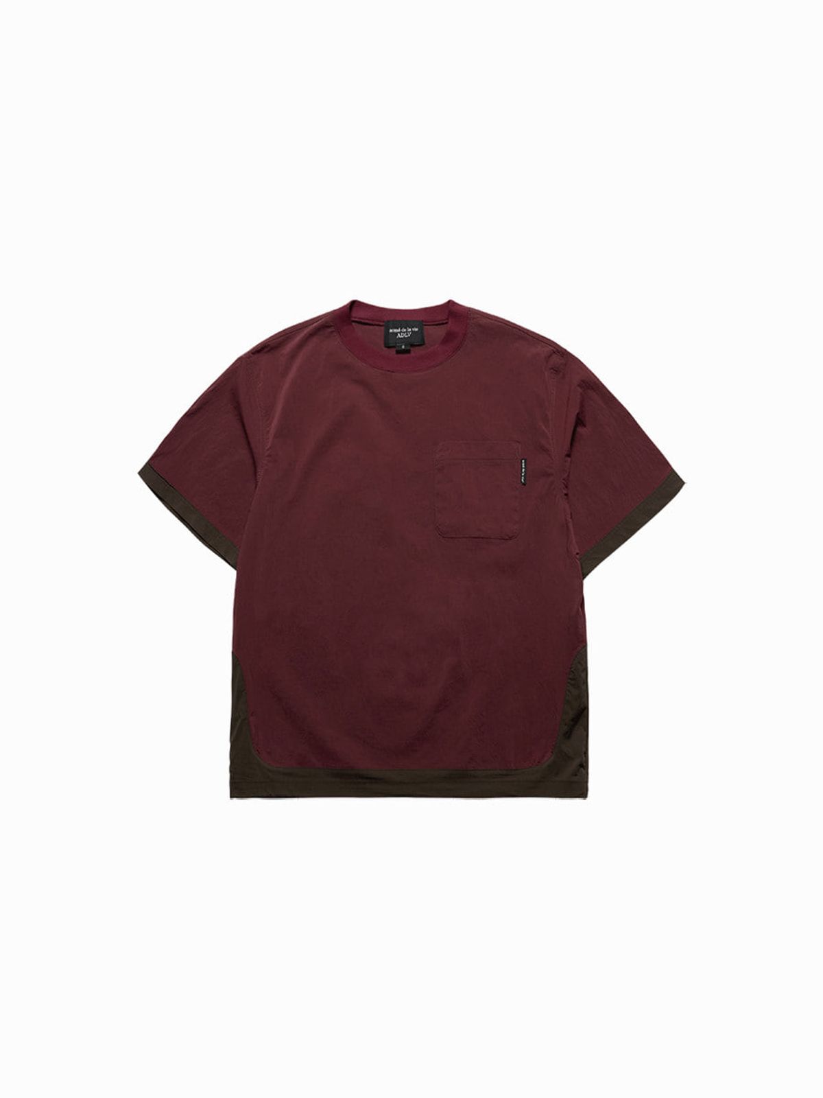 아크메드라비(ACME DE LA VIE) WOVEN STRETCH SHORT SLEEVE T-SHIRT