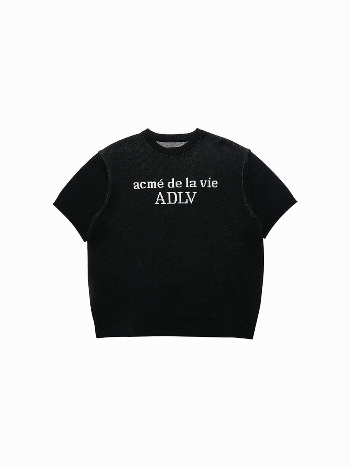 아크메드라비(ACME DE LA VIE) BASIC LOGO STANDARD SHORT SLEEVE KNIT