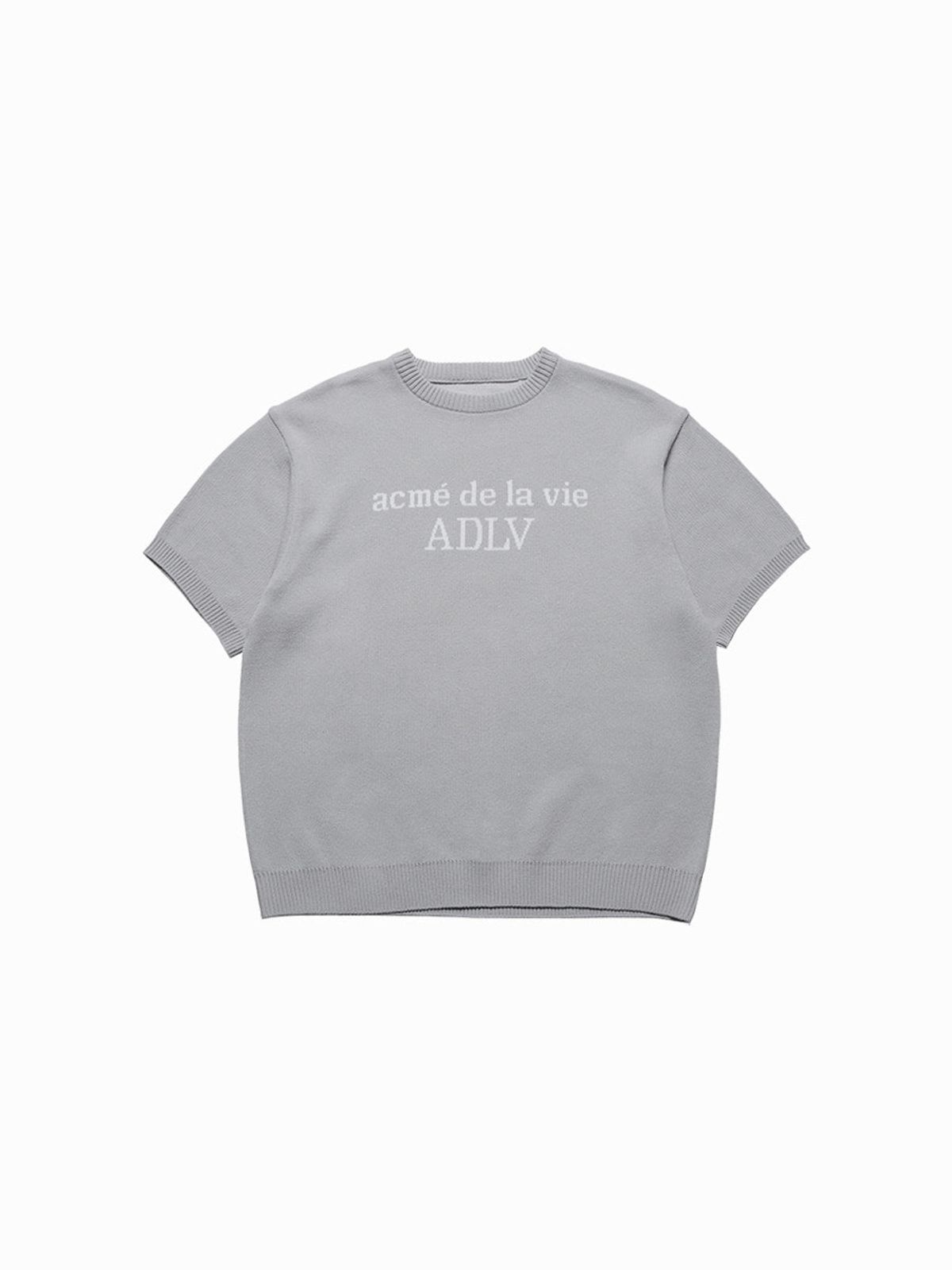 아크메드라비(ACME DE LA VIE) BASIC LOGO STANDARD SHORT SLEEVE KNIT