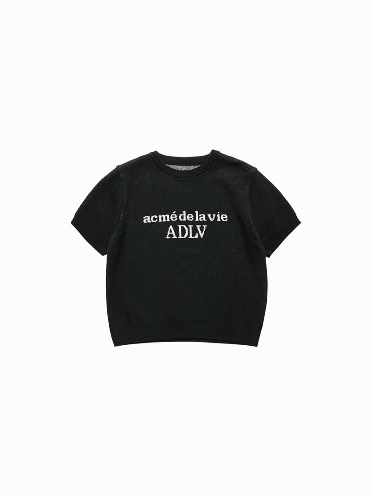 아크메드라비(ACME DE LA VIE) WOMAN BASIC STANDARD SHORT SLEEVE KNIT