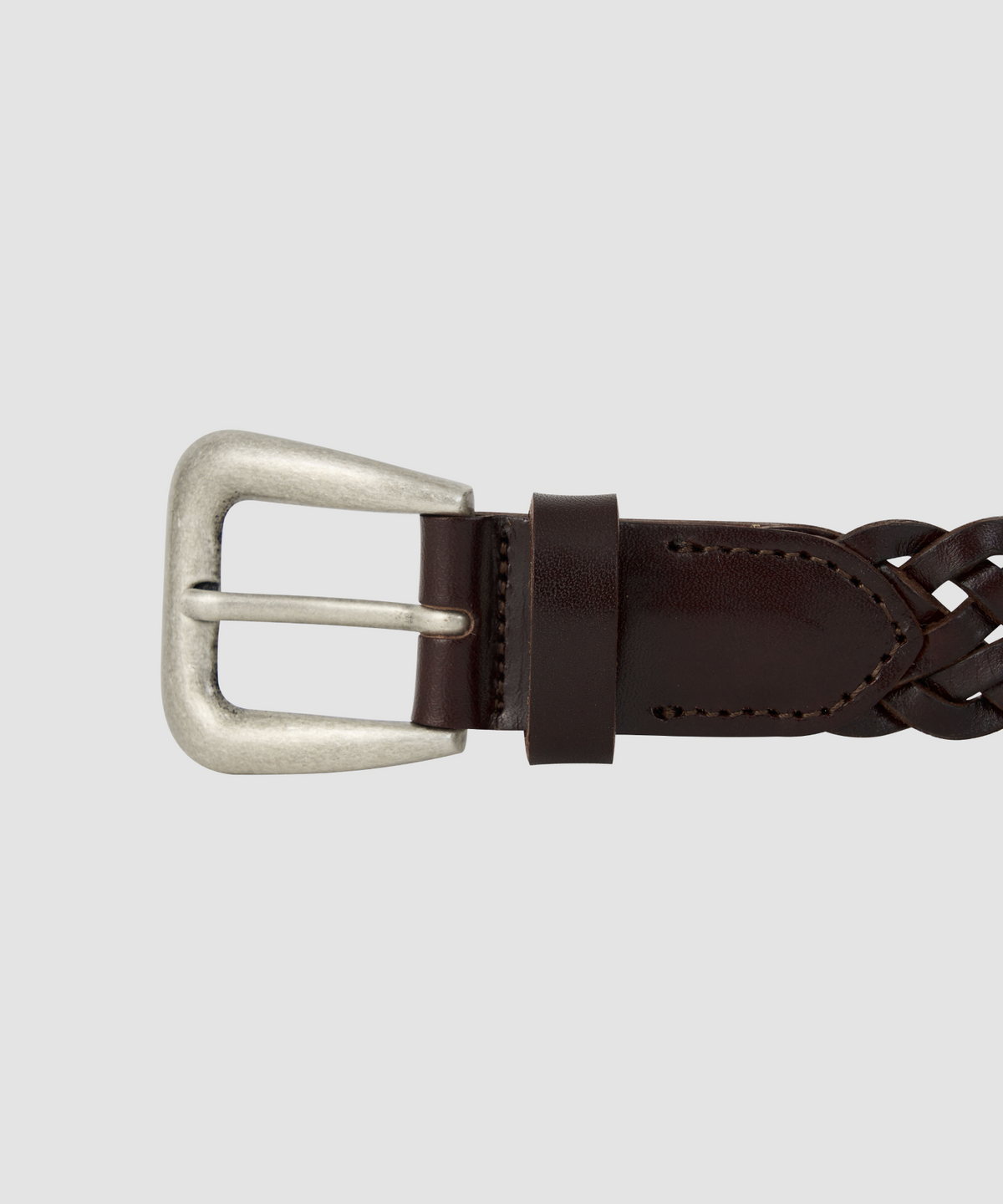 더 릴(THE LILLE) Western Twist Leather Belt_Brown