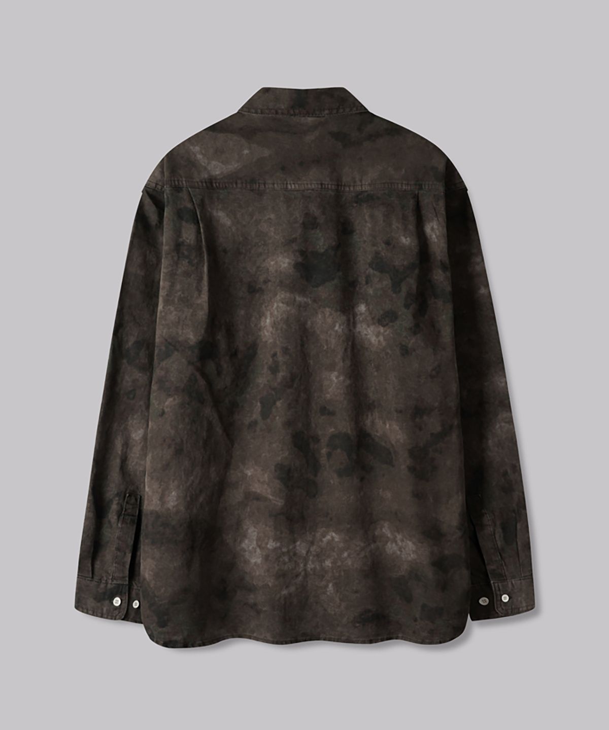 코너블레스(CORNERBLESS) WASHED BROWN CAMO LONG SLEEVE SHIRTS