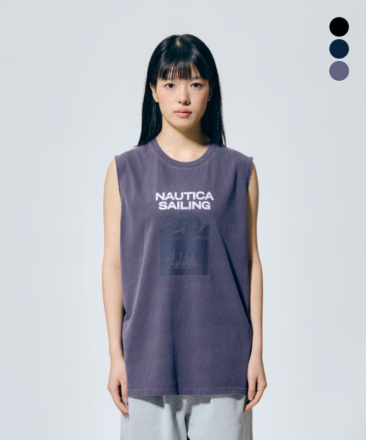 노티카(NAUTICA) 세일링 블록 슬리브리스(3colors) NTS5816
