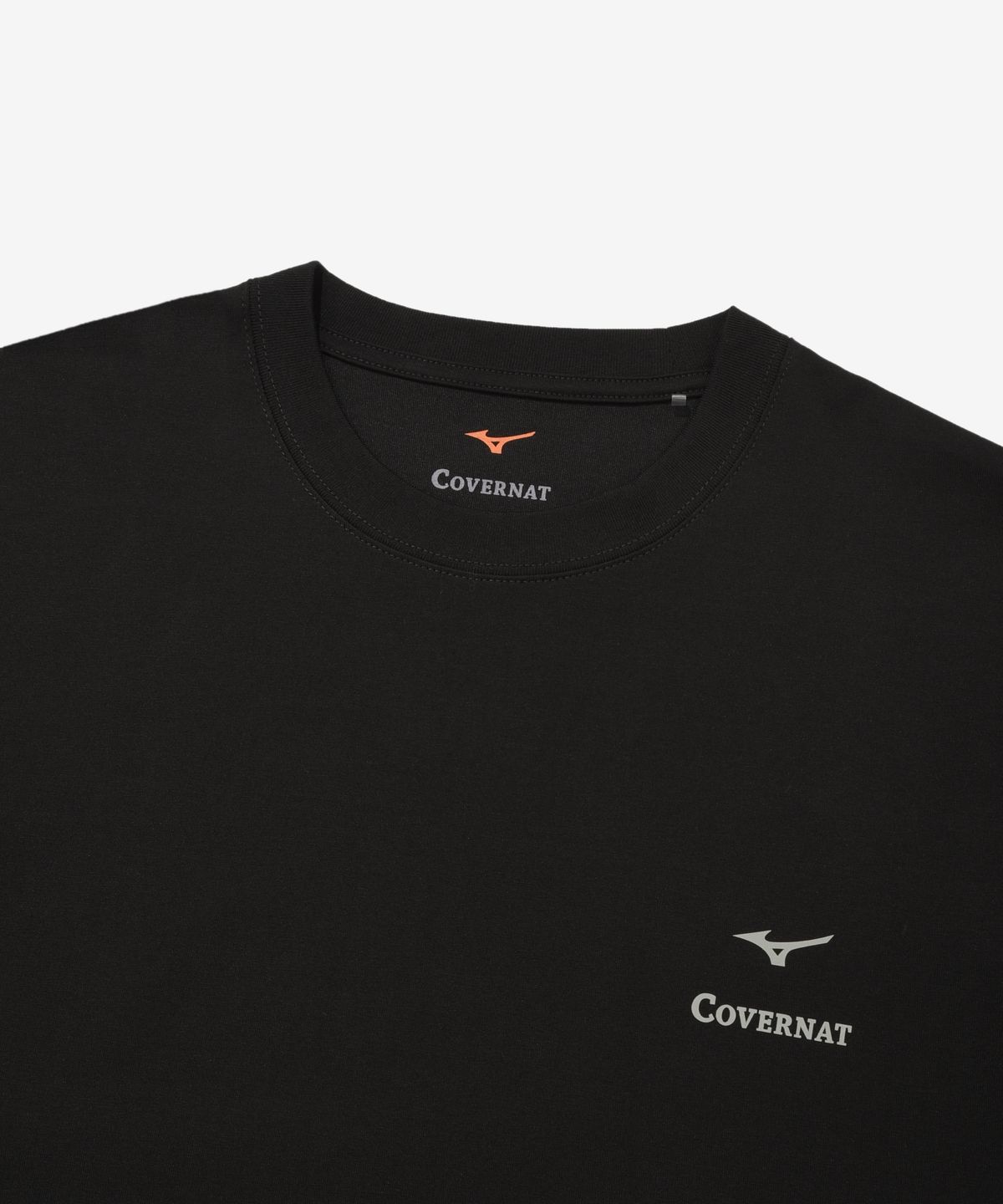 커버낫(COVERNAT) [커버낫 X 미즈노] 쿨 코튼 모티베이션 그래픽 티셔츠 블랙