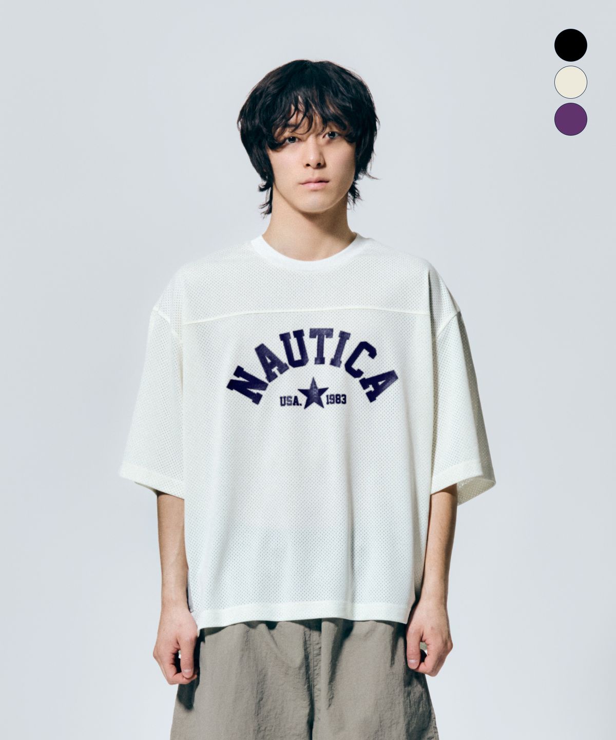 노티카(NAUTICA) 에어로메쉬 티셔츠(3colors) NTS5886