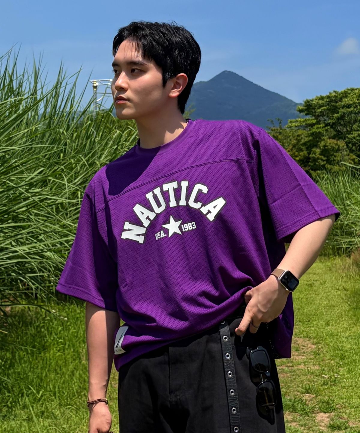 노티카(NAUTICA) 에어로메쉬 티셔츠(3colors) NTS5886