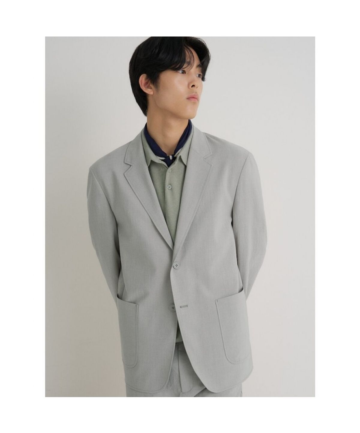 빈폴 멘(BEANPOLE MEN) 젠틀테크 셋업 컴포트핏 재킷  라이트 그레이