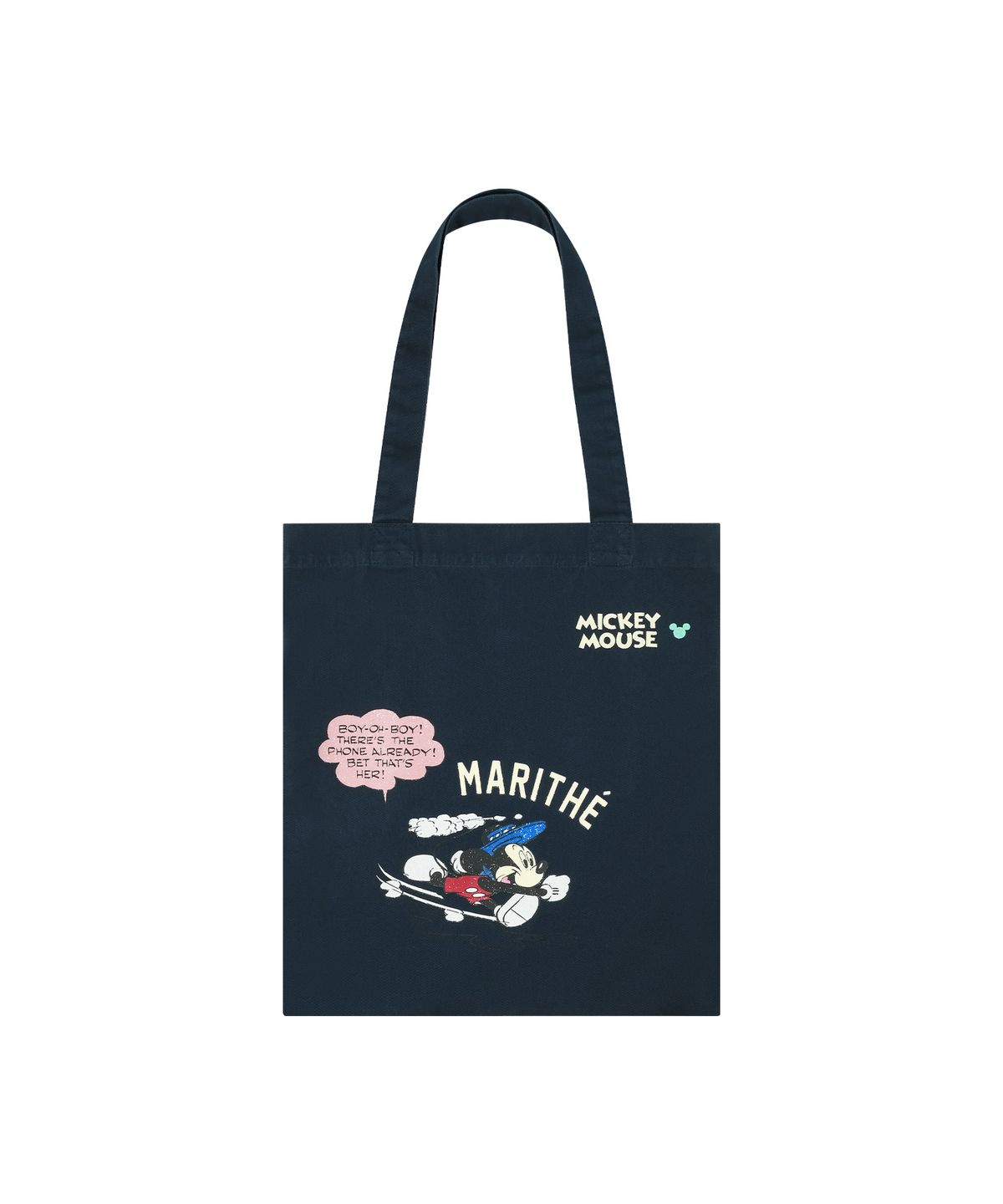 마리떼 프랑소와 저버(MARITHÉ + FRANҪOIS GIRBAUD) [MARITHE_DISNEY] MICKEY_COMIC ECO BAG navy