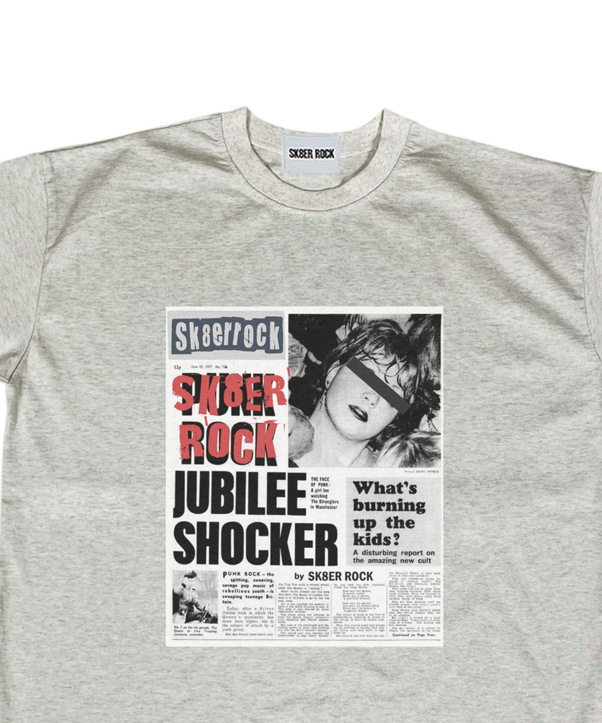 스케이터락(SK8ER ROCK) Burning Youth T-shirt ((oatmeal))