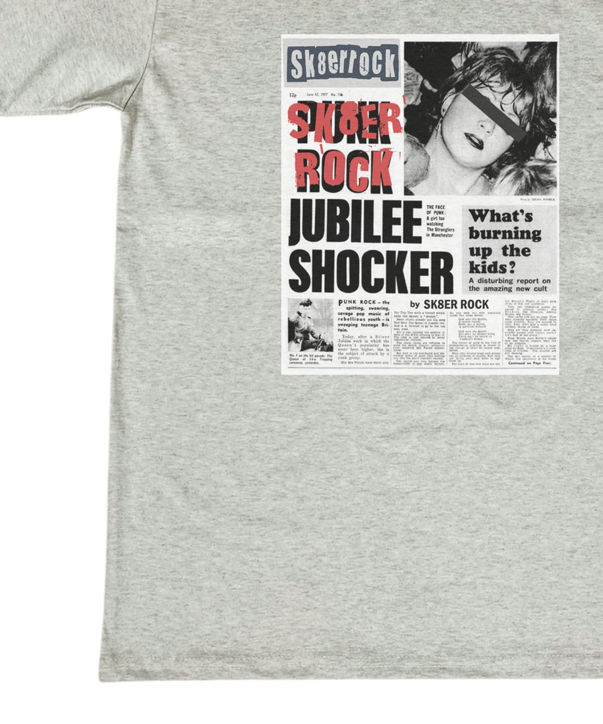 스케이터락(SK8ER ROCK) Burning Youth T-shirt ((oatmeal))
