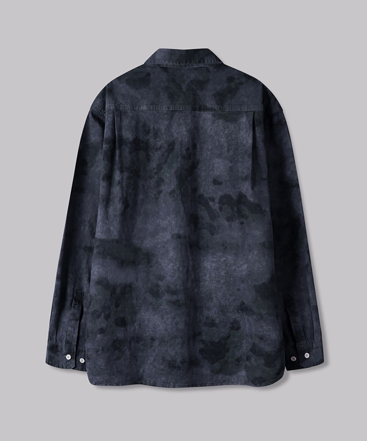 코너블레스(CORNERBLESS) WASHED NAVY CAMO LONG SLEEVE SHIRTS