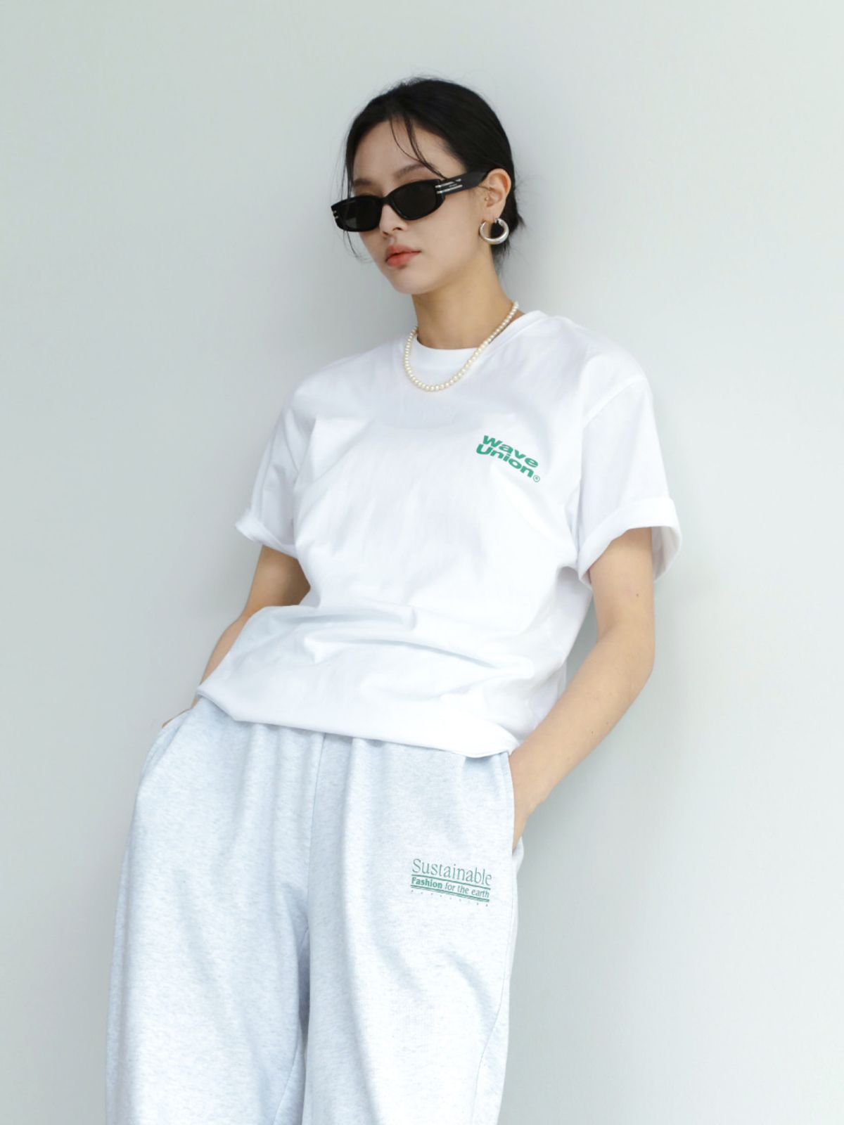 웨이브유니온(WAVE UNION) Tree T-shirt White