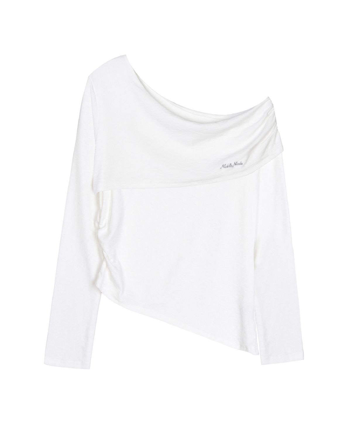 닉앤니콜(NICK&NICOLE) ASYMMETRIC OFF SHOULDER TOP_IVORY